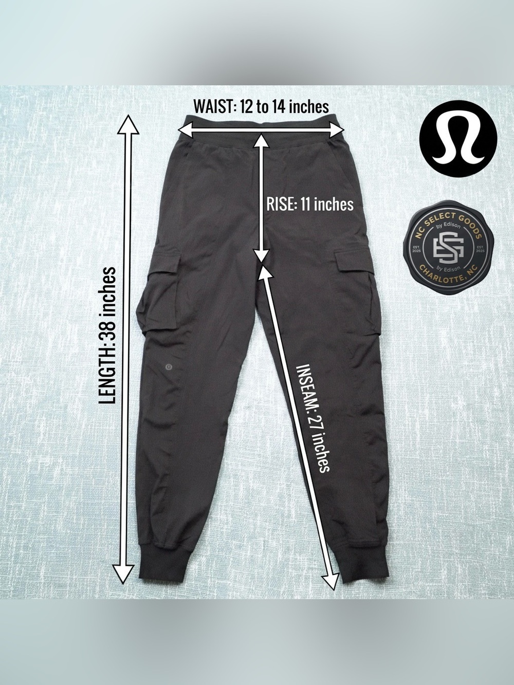 Lululemon Dance Studio Cargo Joggers Black Women's Size XXS Mid Rise Pants - Picture 13 of 13